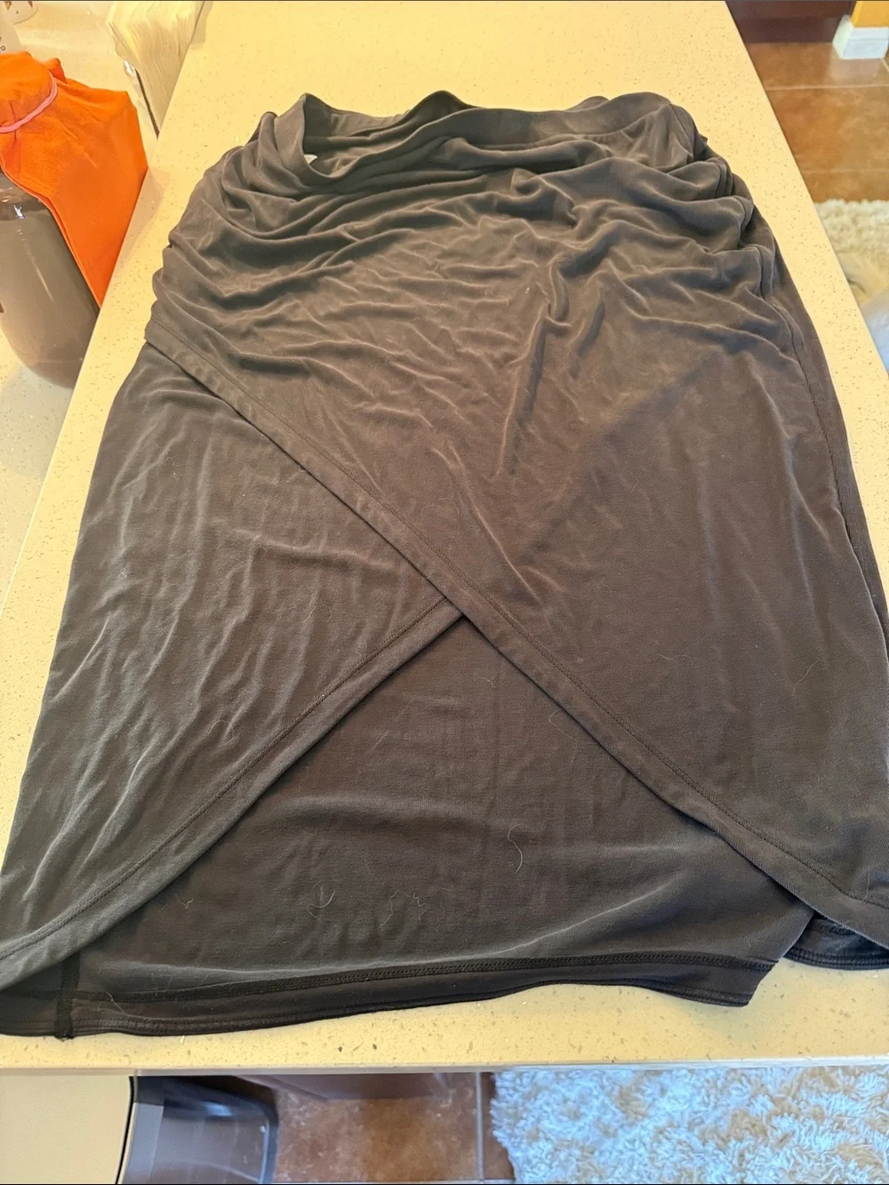 lululemon athletica Black Midi Stretch Skirt